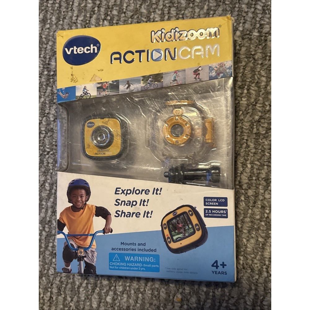 VTech Kidizoom Action Cam, Yellow Model‎ 80-170700 NIB